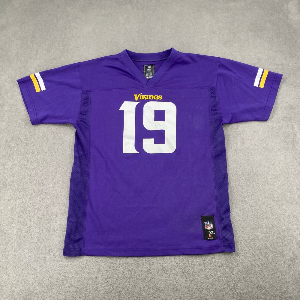 NFL Minnesota Vikings Adam Thielen 19 Youth XL Purple Football Jersey